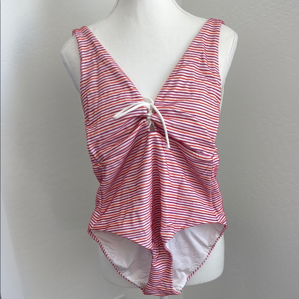 Onia Women’s Striped Pink, Orange, Purple, & White One Piece Nwot